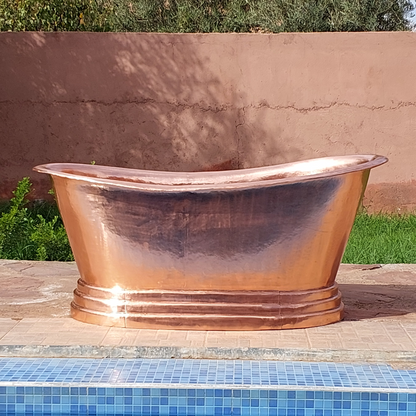 Pure Copper Bathtub, Solid Copper Freestanding Tub - Ref: BT002