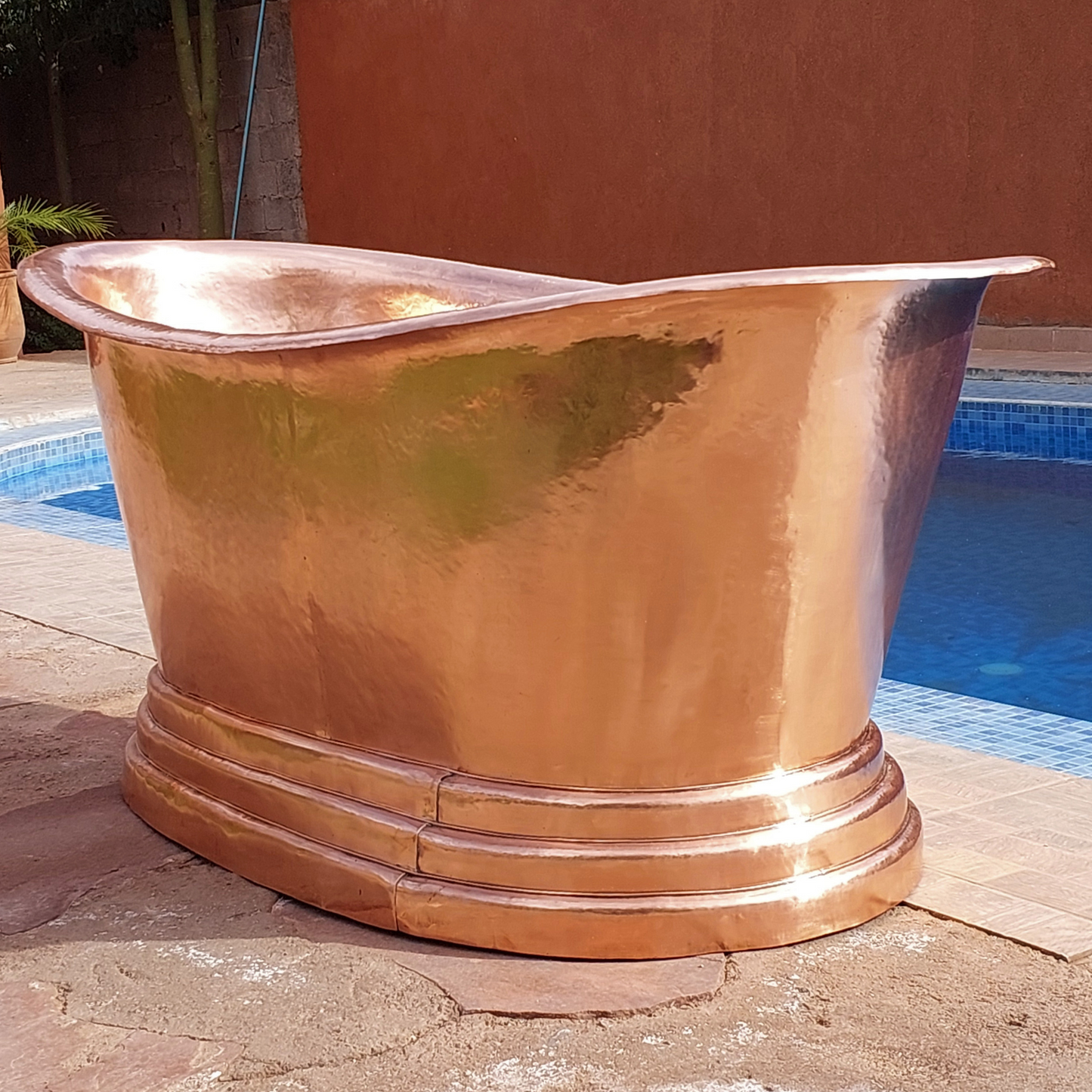 Pure Copper Bathtub, Solid Copper Freestanding Tub - Ref: BT002