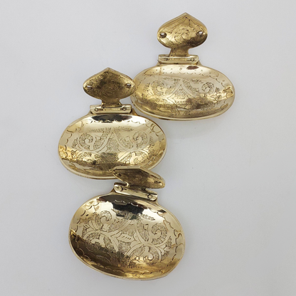 Unlacquered Brass Soap Dish, Wall-Mounted Engraved Brass Soap Dish - Ref: WMSDE1