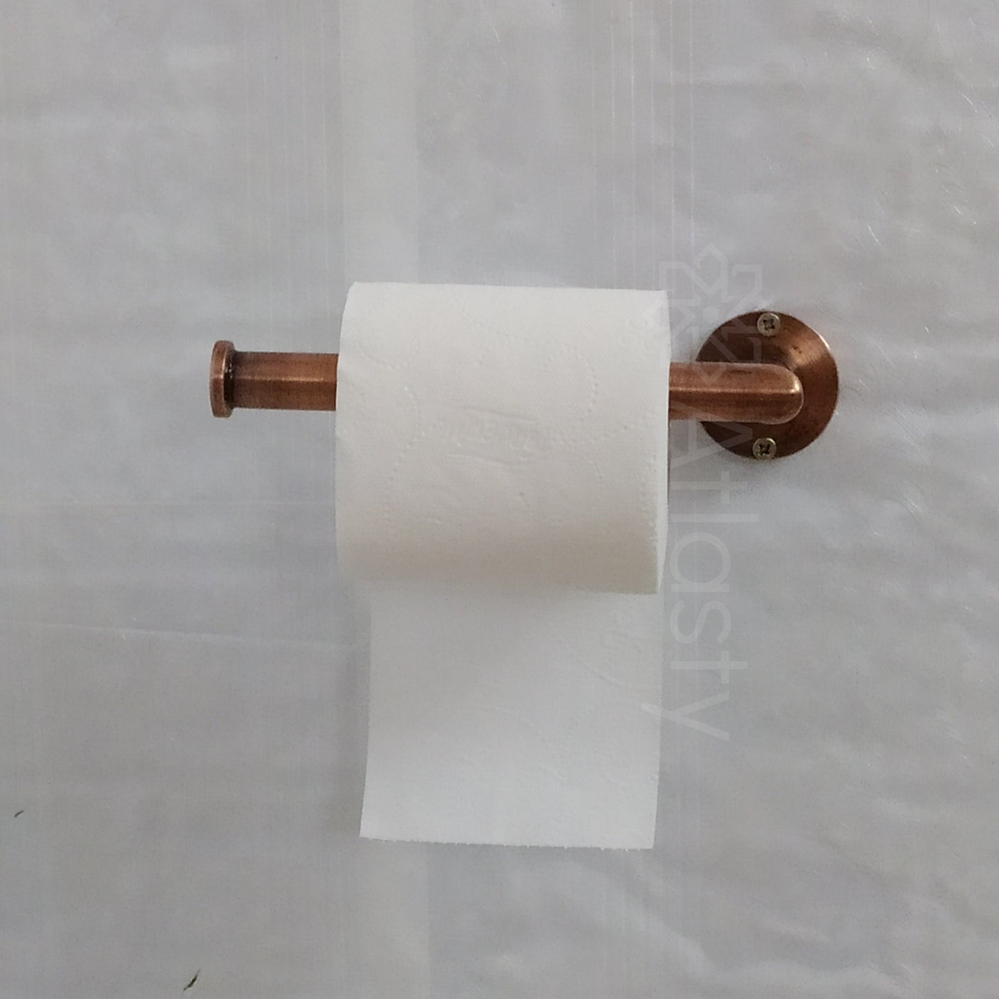 Portarrollos de papel higiénico de cobre macizo para baño, portarrollos de papel higiénico de cobre para montaje en pared